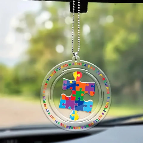 Autism Awareness Decorative Puzzle Piece Charm - FREE SHIPPING!