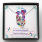 Autism - Double Heart Pendant Necklace