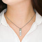 Autism - Birthstone Name Pendant Necklace