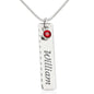 Autism - Birthstone Name Pendant Necklace