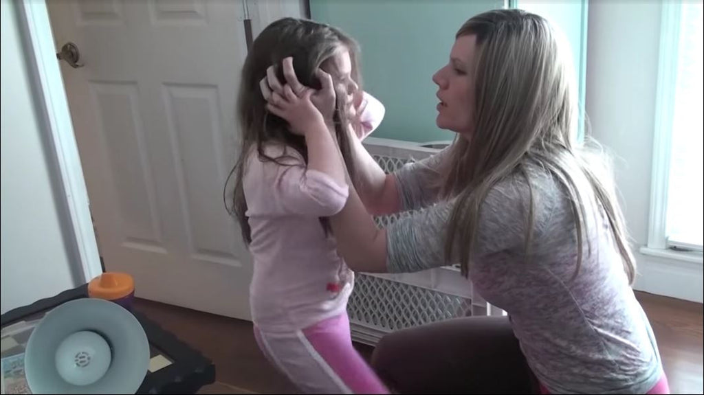 Severe Autism Meltdown - Mother Attempts to Restrain Autistic Daughter from Self-Injury