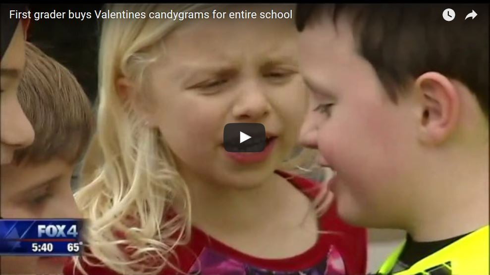 First Grader Buys Valentines Candy Grams For Entire School