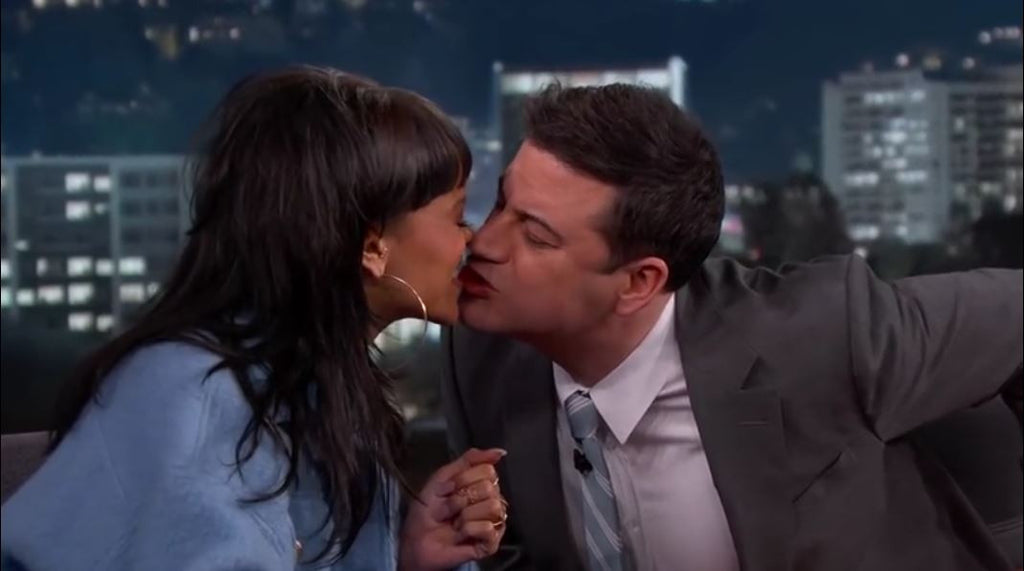 Jimmy Kimmel and Rihanna Take The Twizzler Challenge For Autism Awareness Month