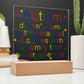 Autism Doesn't Come With A Manual Acrylic Square Plaque
