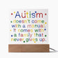 Autism Doesn't Come With A Manual Acrylic Square Plaque