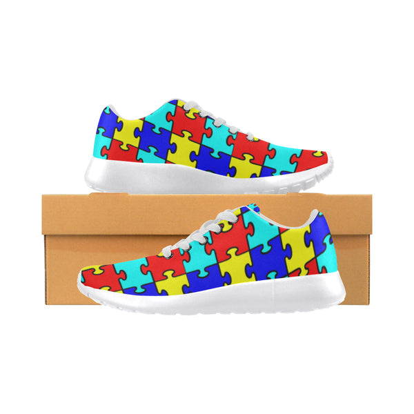 Women's Autism Puzzle Pieces Running Style Shoes