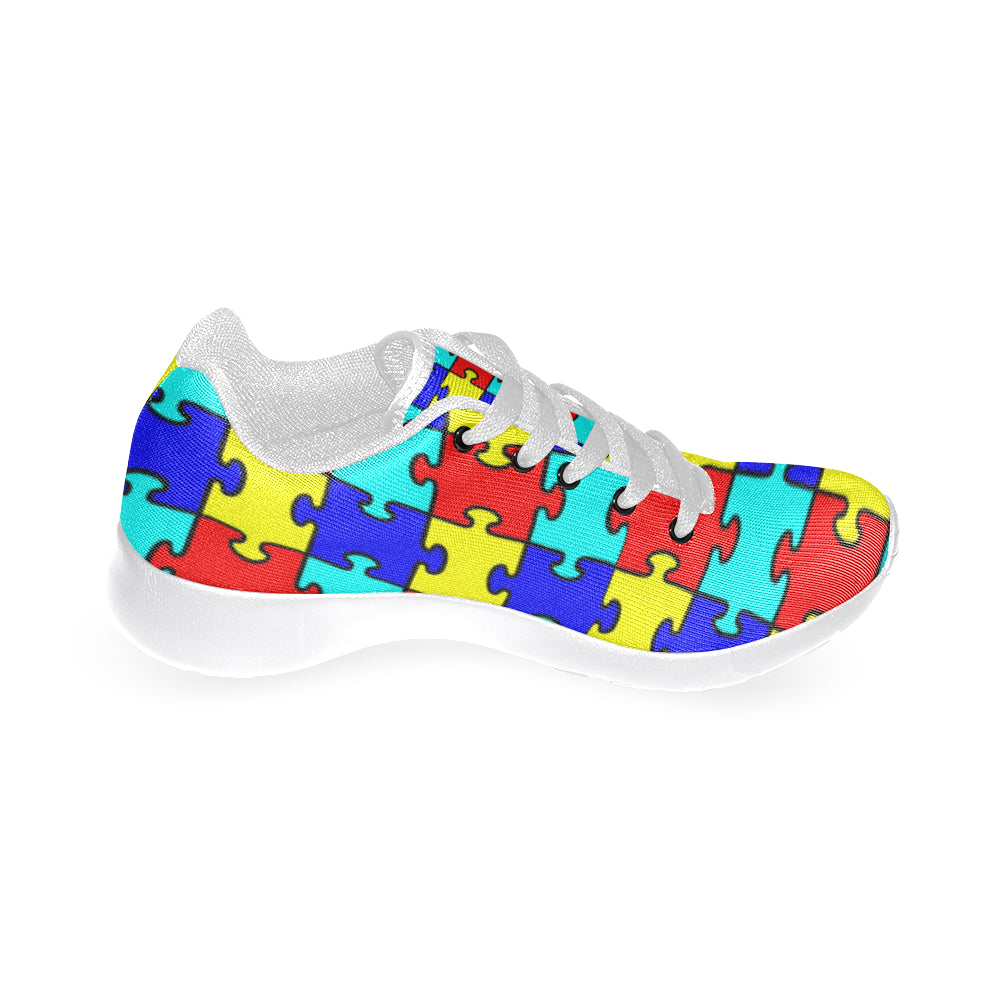 Custom Name Autism Awareness Day Stitch Puzzle Pieces Clogs Shoes - Jolly  Family Gifts