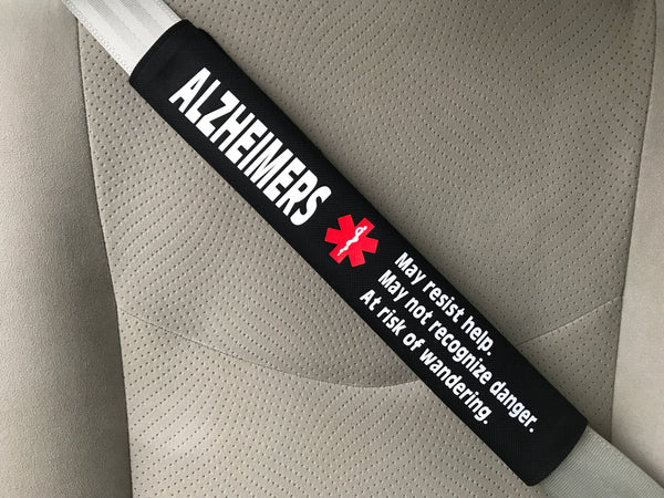 Alzheimer's Alert Safety Seatbelt Cover