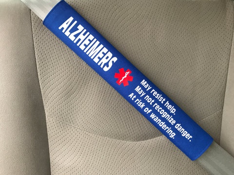 Alzheimer's Alert Safety Seatbelt Cover