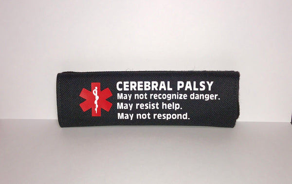 Cerebral Palsy Medical Alert Safety Seatbelt Cover