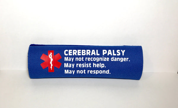 Cerebral Palsy Medical Alert Safety Seatbelt Cover