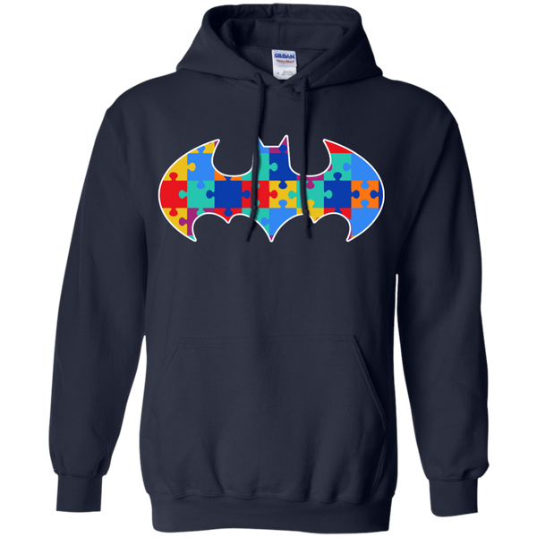 Autism Awareness Puzzle Pieces Bat - Adult