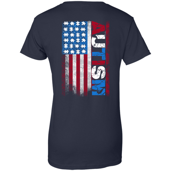 Autism Red White & Blue Special Limited Edition 4th Of July American Flag
