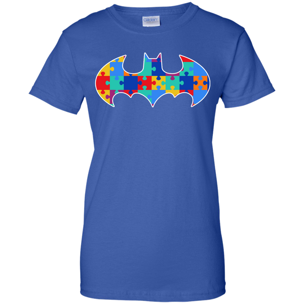 Autism Awareness Puzzle Pieces Bat - Adult