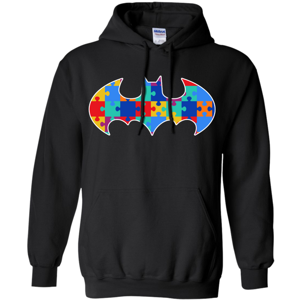 Autism Awareness Puzzle Pieces Bat - Adult