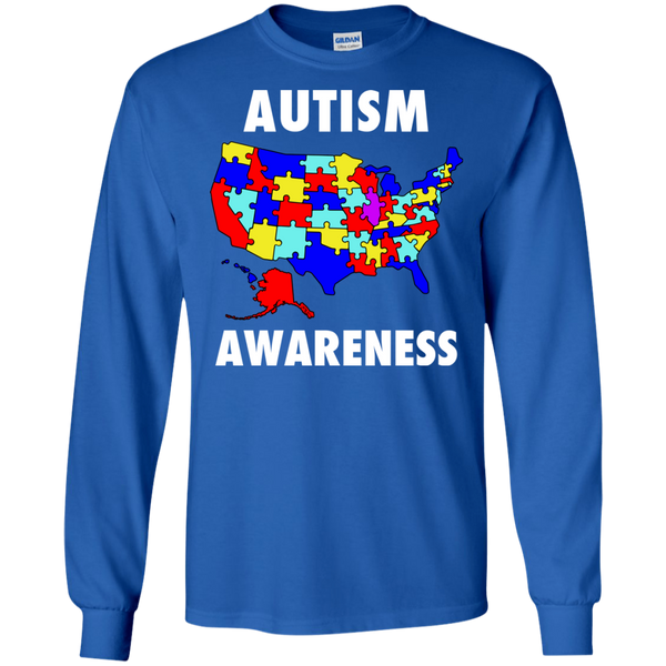 Autism Awareness America - United States Puzzle Pieces