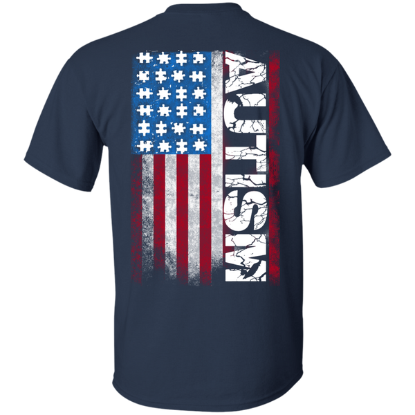 Special Limited Edition Autism American Flag Shirt