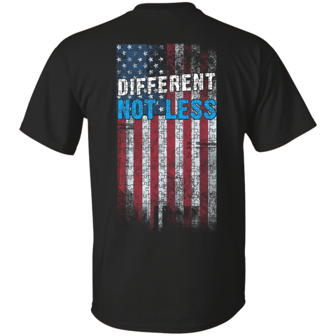 Autism American Flag - Different Not Less