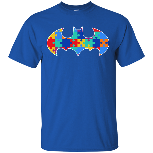 Autism Awareness Puzzle Pieces Bat - Adult