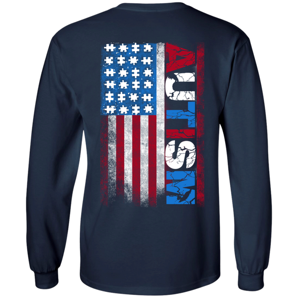 Autism Red White & Blue Special Limited Edition 4th Of July American Flag