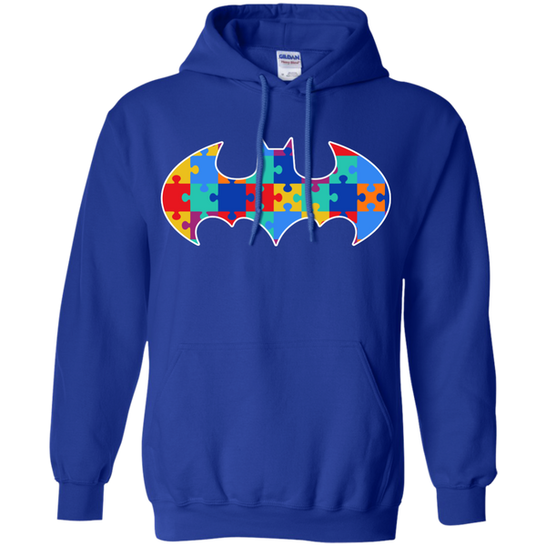 Autism Awareness Puzzle Pieces Bat - Adult