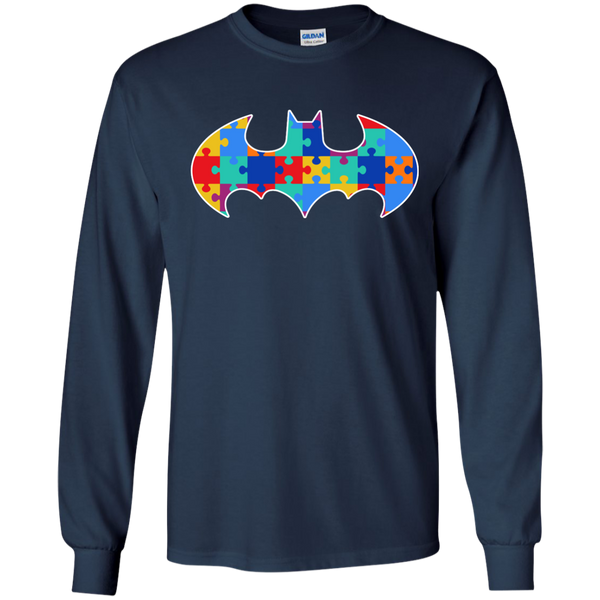 Autism Awareness Puzzle Pieces Bat - Adult