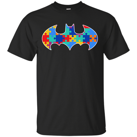 Autism Awareness Puzzle Pieces Bat - Adult