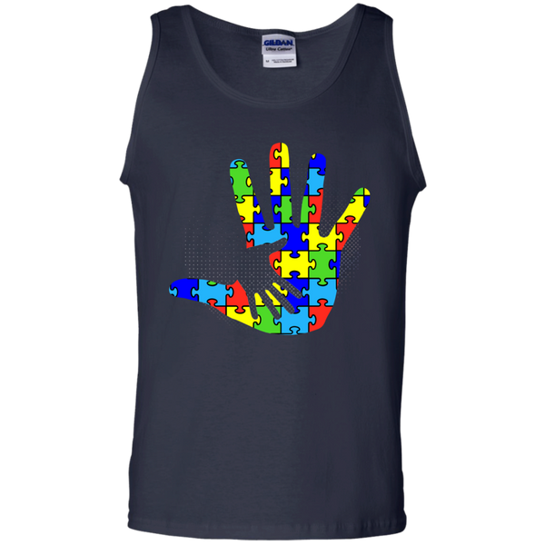 Autism Puzzle Pieces Hand in Hand