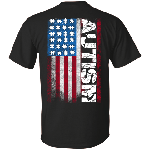 Special Limited Edition Autism American Flag Shirt