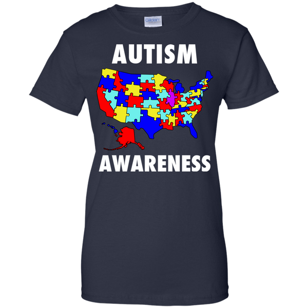 Autism Awareness America - United States Puzzle Pieces