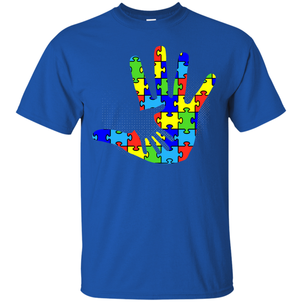 Autism Puzzle Pieces Hand in Hand