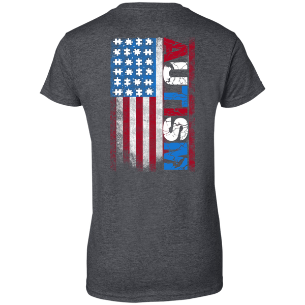 Autism Red White & Blue Special Limited Edition 4th Of July American Flag