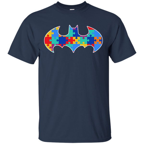 Autism Awareness Puzzle Pieces Bat - Adult