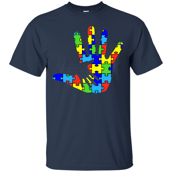 Autism Puzzle Pieces Hand in Hand