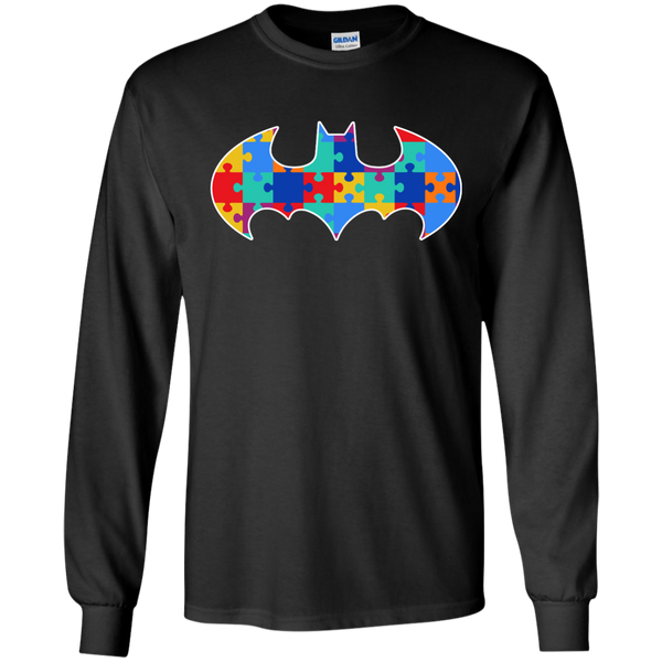 Autism Awareness Puzzle Pieces Bat - Adult