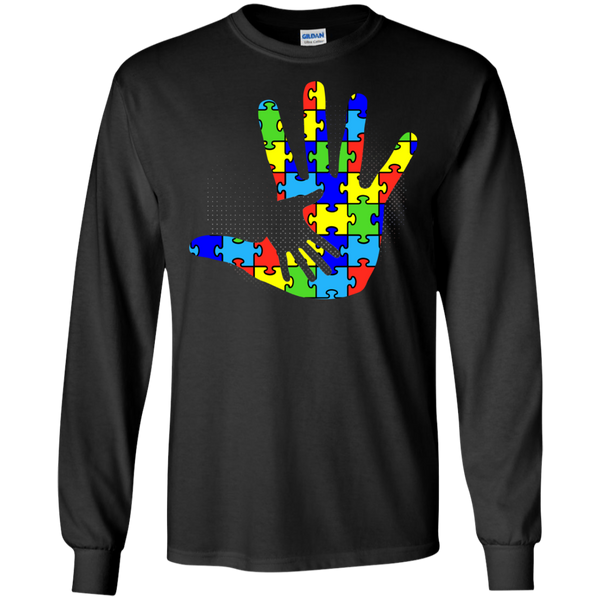 Autism Puzzle Pieces Hand in Hand