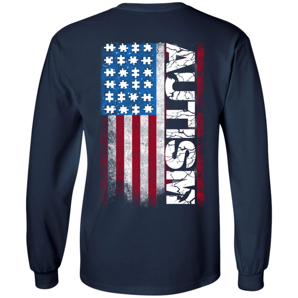 Special Limited Edition Autism American Flag Shirt