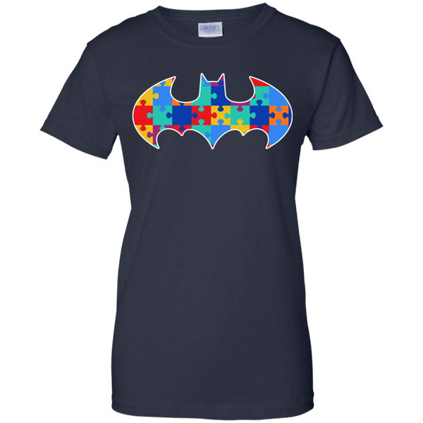 Autism Awareness Puzzle Pieces Bat - Adult