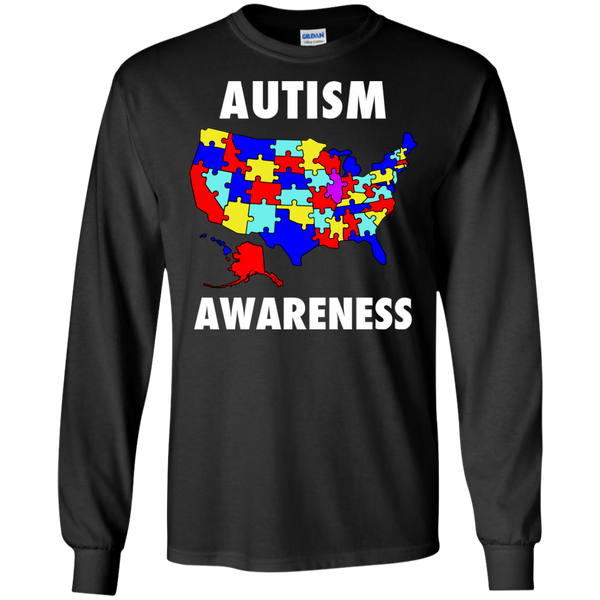 Autism Awareness America - United States Puzzle Pieces