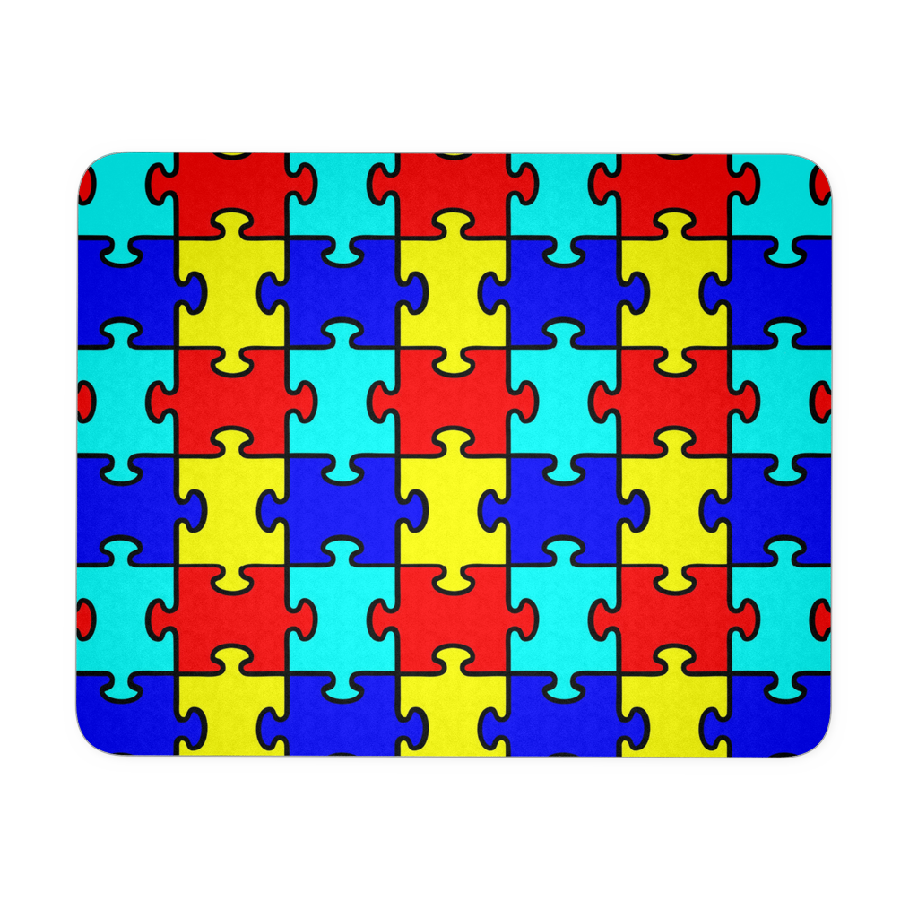 Autism Puzzle Pieces Rectangular Mousepad