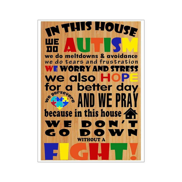 In This House We Do Autism - Poster