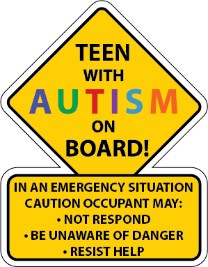 Autism Safety Car Truck Decal Sticker