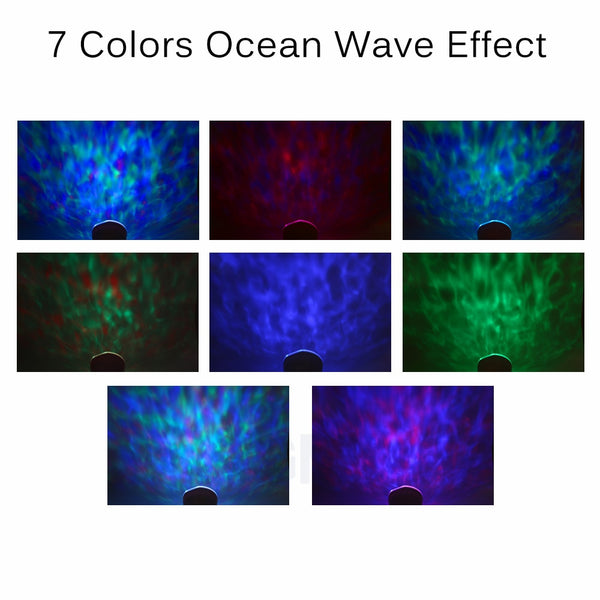 Calming Autism Special Needs Ocean Wave Sensory LED Night Light Projector With Music and Remote