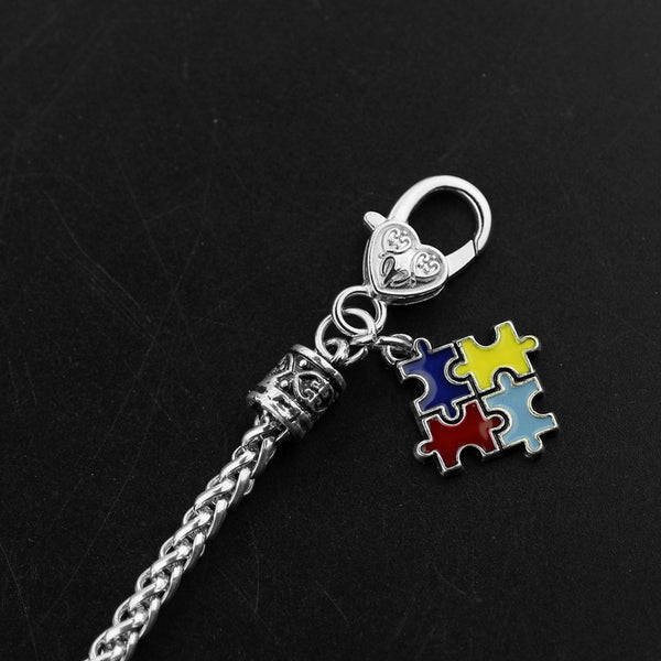 Autism Awareness Puzzle Pieces Charm Bracelet