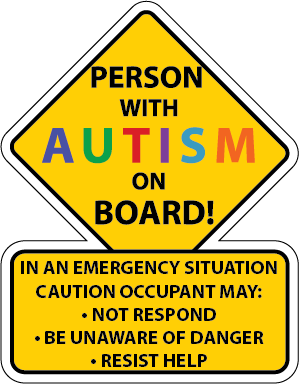 Autism Safety Car Truck Decal Sticker